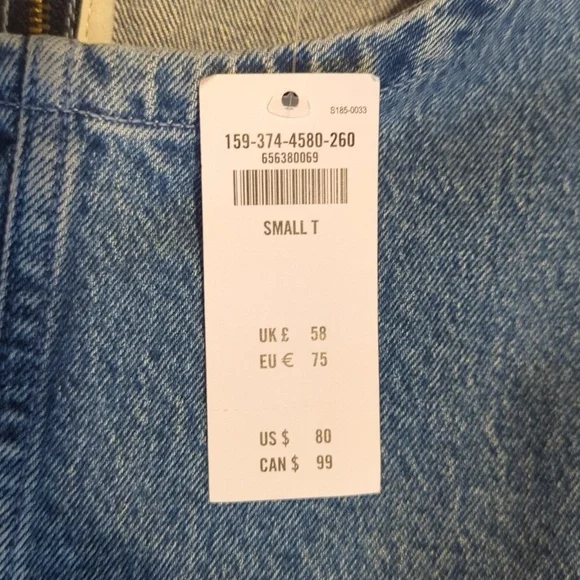NWT Abercrombie & Fitch Shell Denim Mini Dress - Picture 3 of 5
